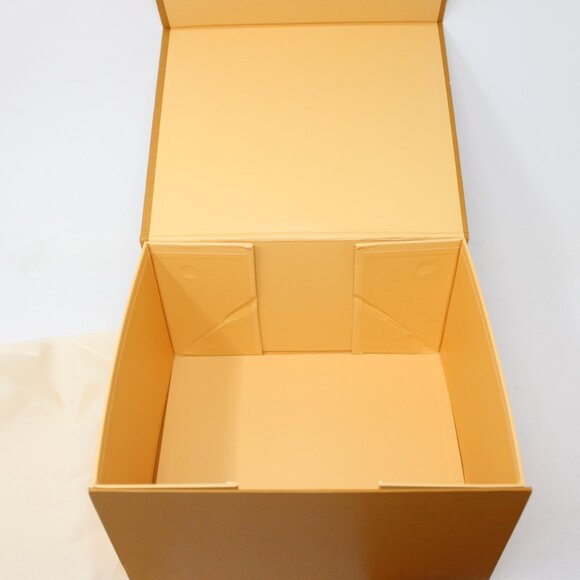 Empty Louis Vuitton Box, Dust Bag, Paperwork Orange 8x9x5 Giftbox Authentic - Picture 8 of 15